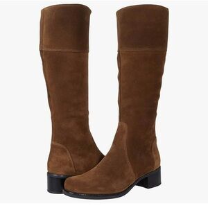 La Canadienne Passion Walnut Oiled Suede Brown Suede Knee-High Boots 6.5 W (EE)
